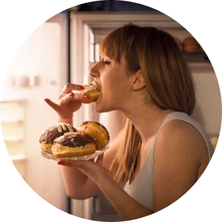 Emotional eating moment