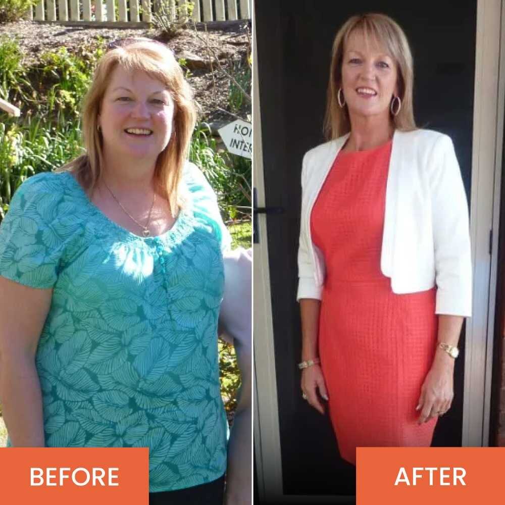 Before and after customer lifestyle photo