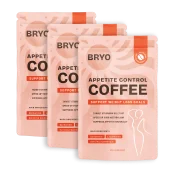 3x BRYO Appetite Control Coffee best seller bundle