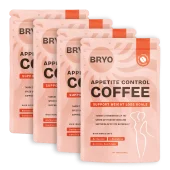 4x BRYO Appetite Control Coffee best value bundle